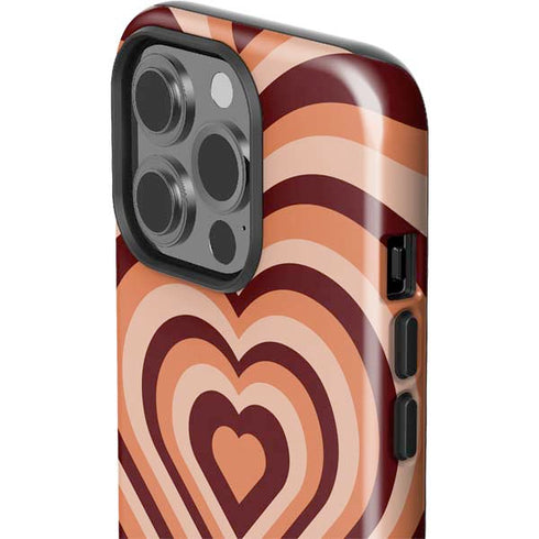 Autumn Heart Pattern iPhone 14 Pro Impact Case