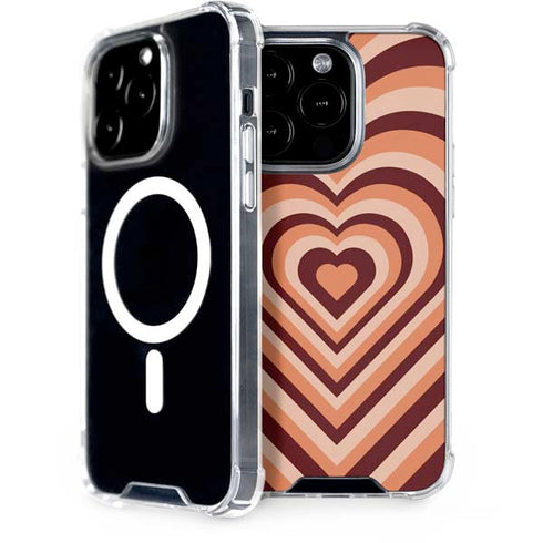 Autumn Heart Pattern iPhone 15 Pro MagSafe Case