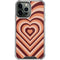 Autumn Heart Pattern iPhone 14 Pro Max Clear Case