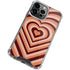 Autumn Heart Pattern iPhone 15 Pro Max Clear Case