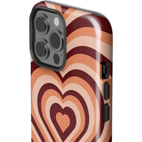 Autumn Heart Pattern iPhone 15 Pro Max Impact Case