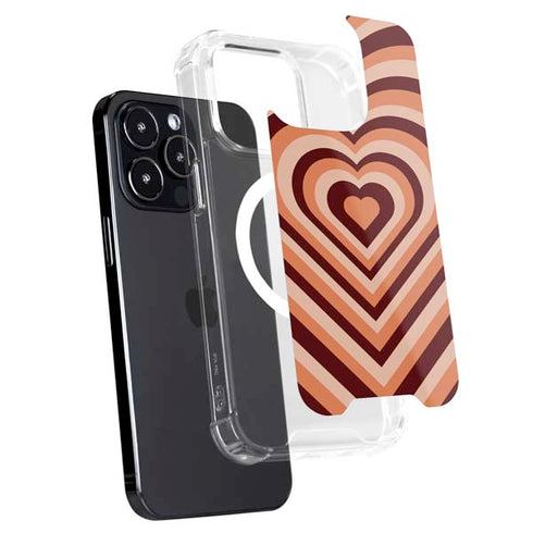 Autumn Heart Pattern iPhone 15 Pro Max MagSafe Case