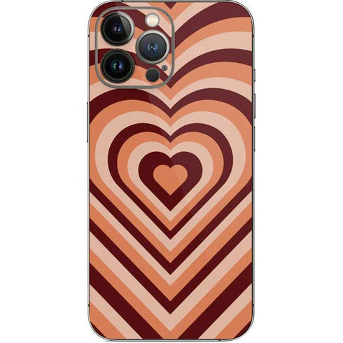 Autumn Heart Pattern iPhone 14 Pro Max Skin