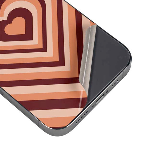 Autumn Heart Pattern iPhone 14 Pro Max Skin
