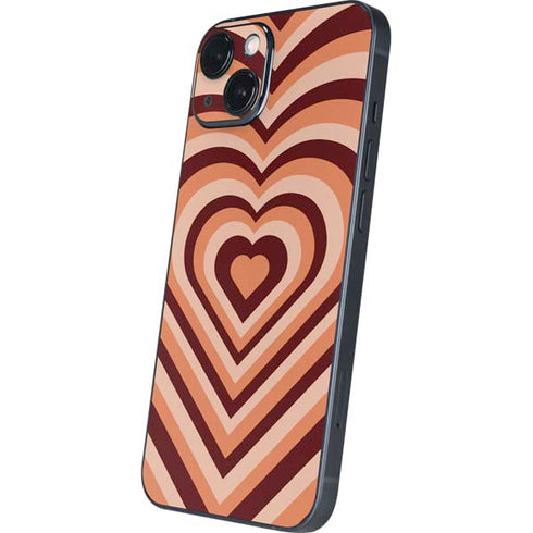 Autumn Heart Pattern iPhone 14 Skin