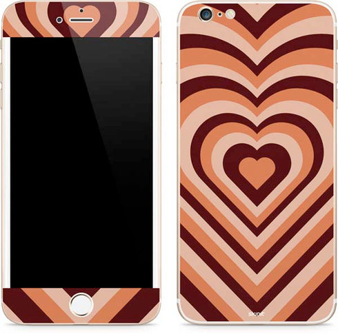 Autumn Heart Pattern iPhone 6/6s Plus Skin