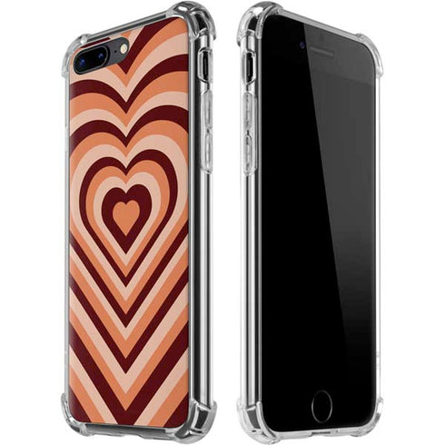 Autumn Heart Pattern iPhone 7/8 Plus Clear Case