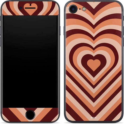 Autumn Heart Pattern iPhone 7 Skin