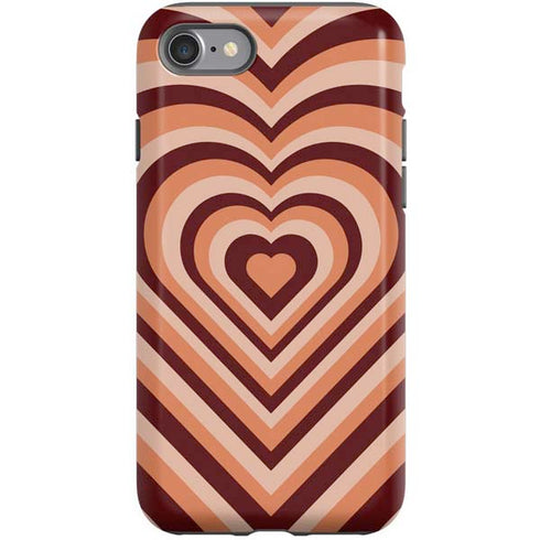 Autumn Heart Pattern iPhone SE (2nd & 3rd Gen) Pro Case