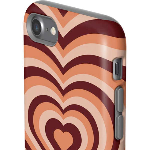 Autumn Heart Pattern iPhone SE (2nd & 3rd Gen) Pro Case