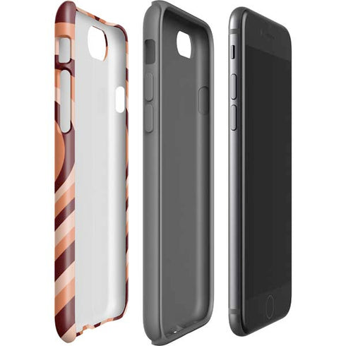 Autumn Heart Pattern iPhone SE (2nd & 3rd Gen) Pro Case