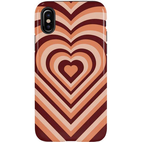 Autumn Heart Pattern iPhone X Pro Case