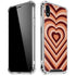 Autumn Heart Pattern iPhone XR Clear Case