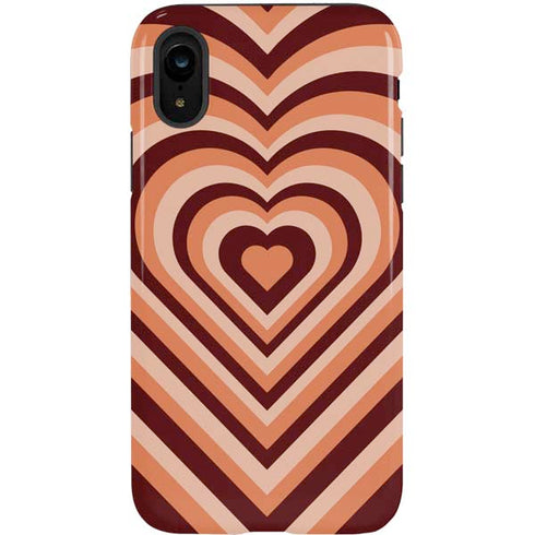 Autumn Heart Pattern iPhone XR Pro Case