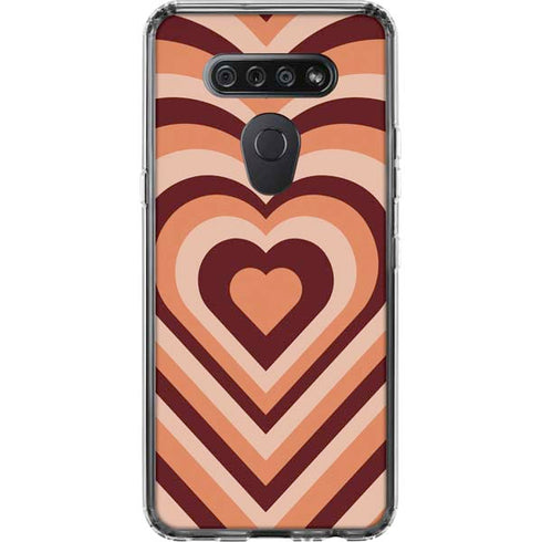 Autumn Heart Pattern LG K51/Q51 Clear Case