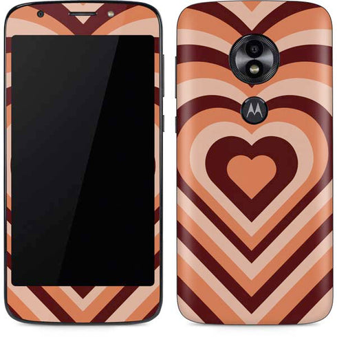 Autumn Heart Pattern Moto E5 Play Skin