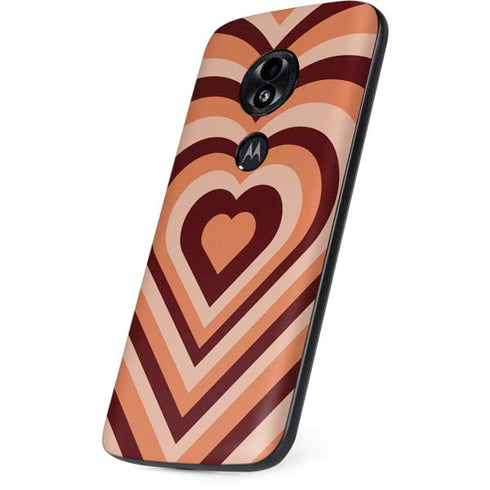 Autumn Heart Pattern Moto E5 Play Skin