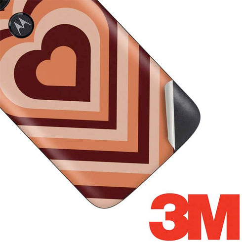 Autumn Heart Pattern Moto E5 Play Skin