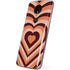 Autumn Heart Pattern Moto E5 Plus Skin