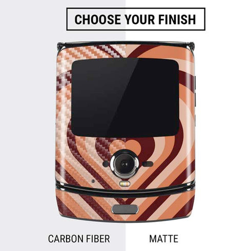 Autumn Heart Pattern Motorola RAZR Skin