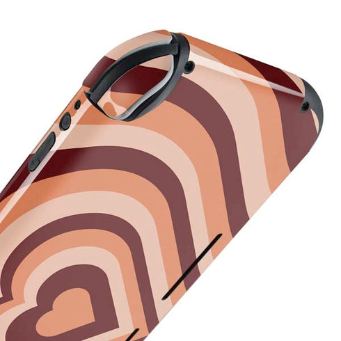 Autumn Heart Pattern Nintendo Switch Lite Skin