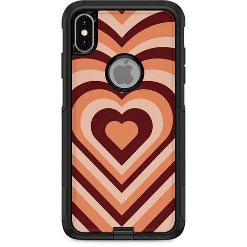 Autumn Heart Pattern Otterbox Commuter iPhone Skin