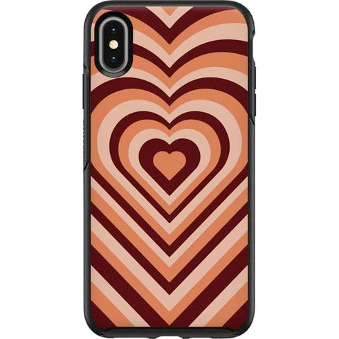 Autumn Heart Pattern Otterbox Symmetry iPhone Skin