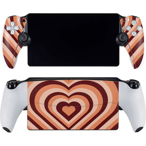 Autumn Heart Pattern PlayStation Portal Remote Player Skin