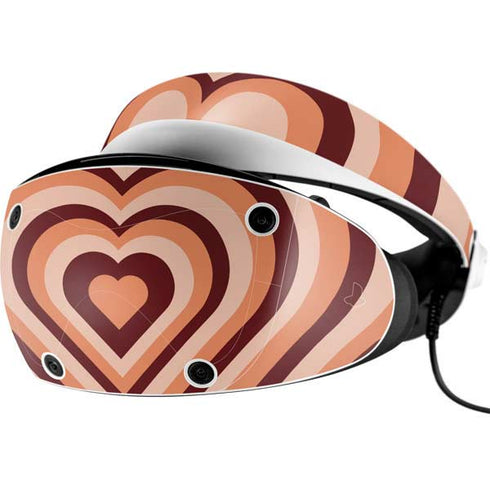 Autumn Heart Pattern PlayStation VR2 Skin