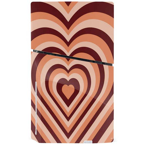 Autumn Heart Pattern PS5 Slim Disk Bundle Skin
