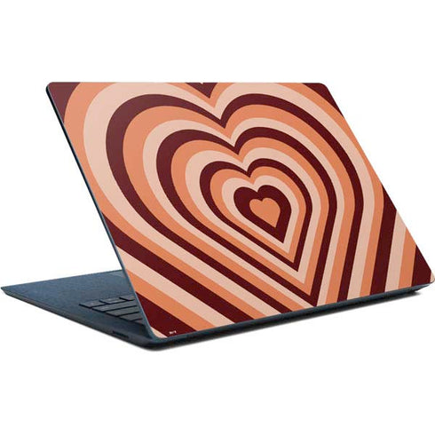 Autumn Heart Pattern Surface Laptop Skin
