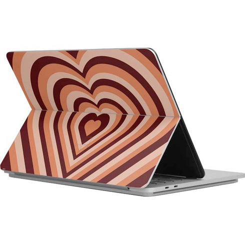 Autumn Heart Pattern Surface Laptop Studio Skin
