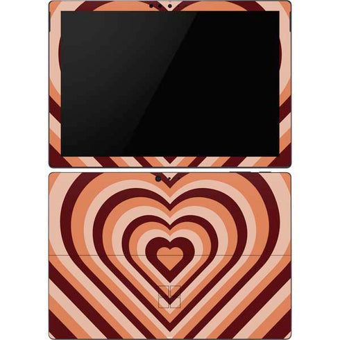 Autumn Heart Pattern Surface Pro 6 Skin