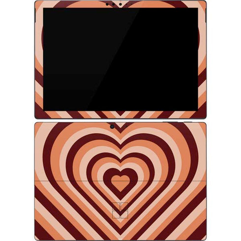Autumn Heart Pattern Surface Pro 7 Skin