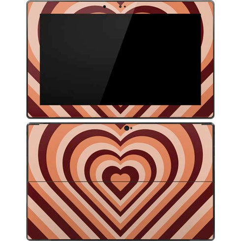 Autumn Heart Pattern Surface Pro Tablet Skin