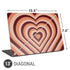 Autumn Heart Pattern Universal Laptop 13in (10.6 x 7.6in) Skin