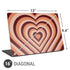 Autumn Heart Pattern Universal Laptop 16in (13 x 9.4in) Skin