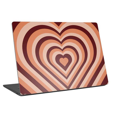 Autumn Heart Pattern Universal Laptop 17in (13.8 x 10in) Skin