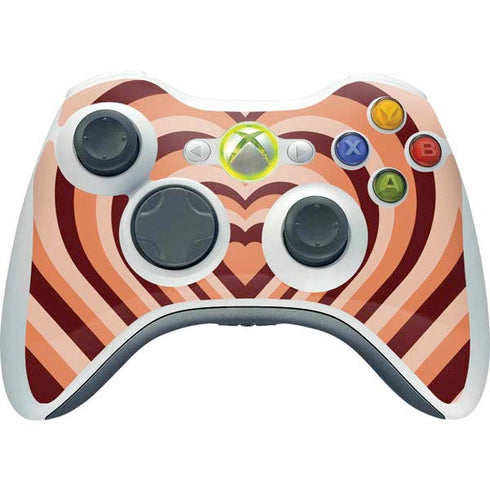 Autumn Heart Pattern Xbox 360 Wireless Controller Skin
