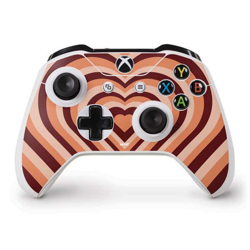 Autumn Heart Pattern Xbox One S Controller Skin