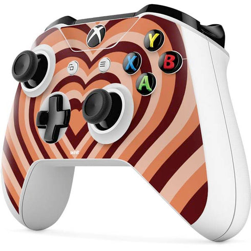 Autumn Heart Pattern Xbox One S Controller Skin