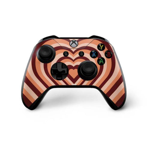 Autumn Heart Pattern Xbox One X Controller Skin