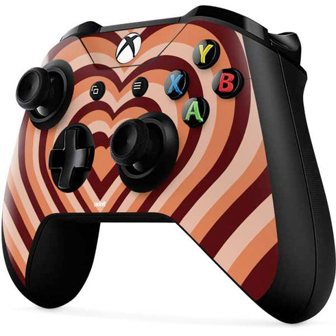 Autumn Heart Pattern Xbox One X Controller Skin