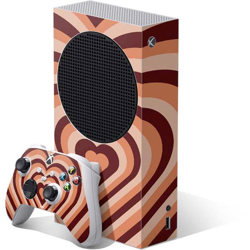 Autumn Heart Pattern Xbox Series S Skins