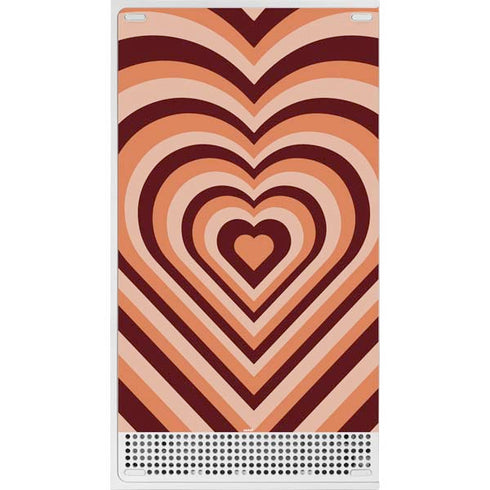 Autumn Heart Pattern Xbox Series S Skins