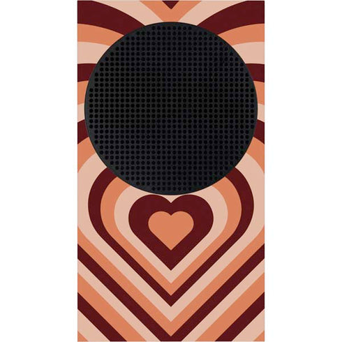 Autumn Heart Pattern Xbox Series S Console Skin