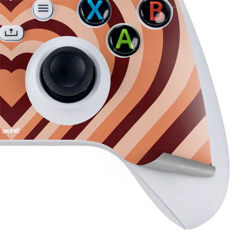 Autumn Heart Pattern Xbox Series S Controller Skin