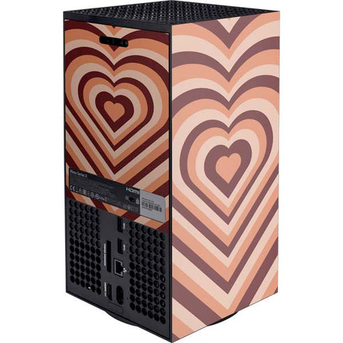 Autumn Heart Pattern Xbox Series X Console Skin