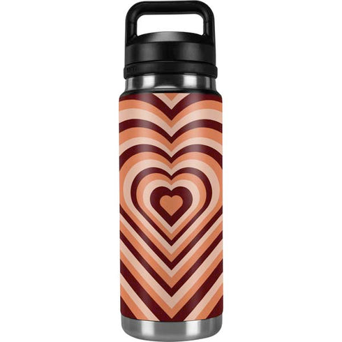 Autumn Heart Pattern YETI Rambler 26oz Bottle Skin