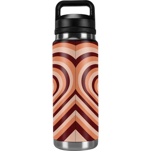 Autumn Heart Pattern YETI Rambler 26oz Bottle Skin